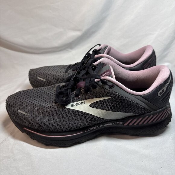 Brooks Adrenaline GTS 22 Women's‎ Size 9.5 Running Shoes Pearl Black Pink - Picture 6 of 12